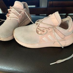 Girls adidas pink shoes